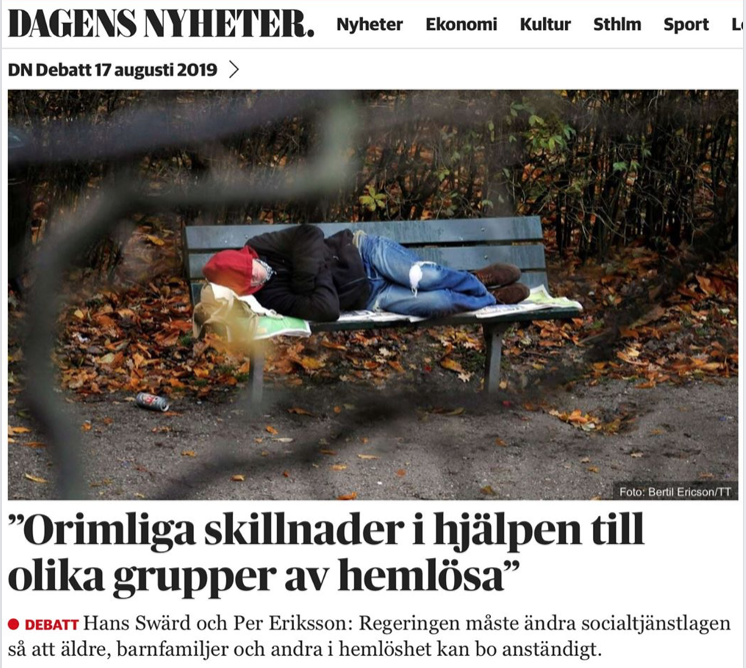 DN Debatt: jodå, visst ska en svensk fattigpensionär ha det sämre än immigranten. Så tillämpas den svenska lagen.