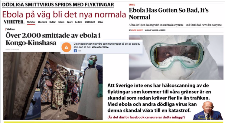 Ebola sprids i Afrika – inget utbrott utan ‘det nya normala’, snart även i ‘våra’ flyktingområden.