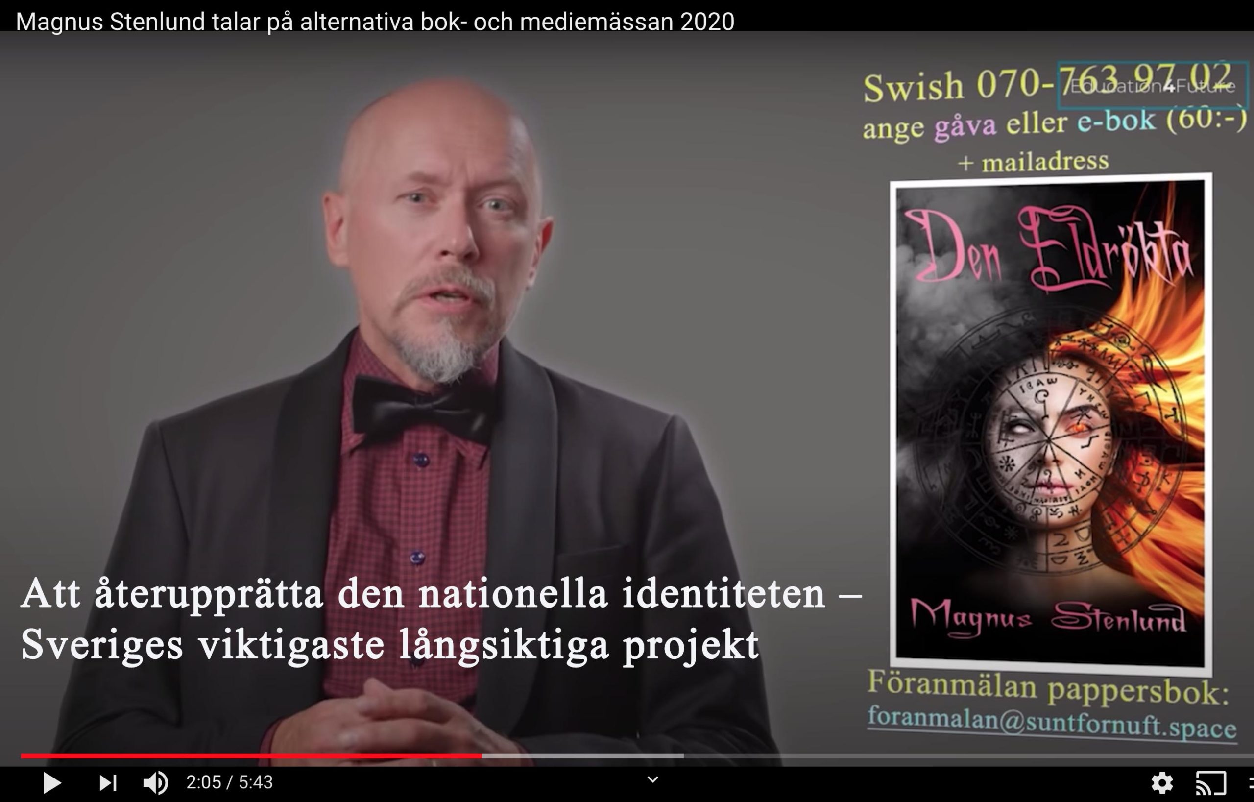 Att återupprätta vår nationella identitet – på sikt Sveriges viktigaste projekt.